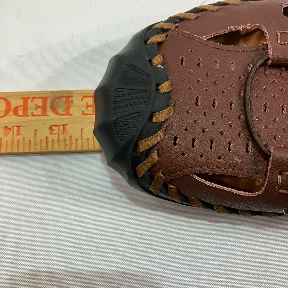 Brown Leather Men's Roman style Sandals
